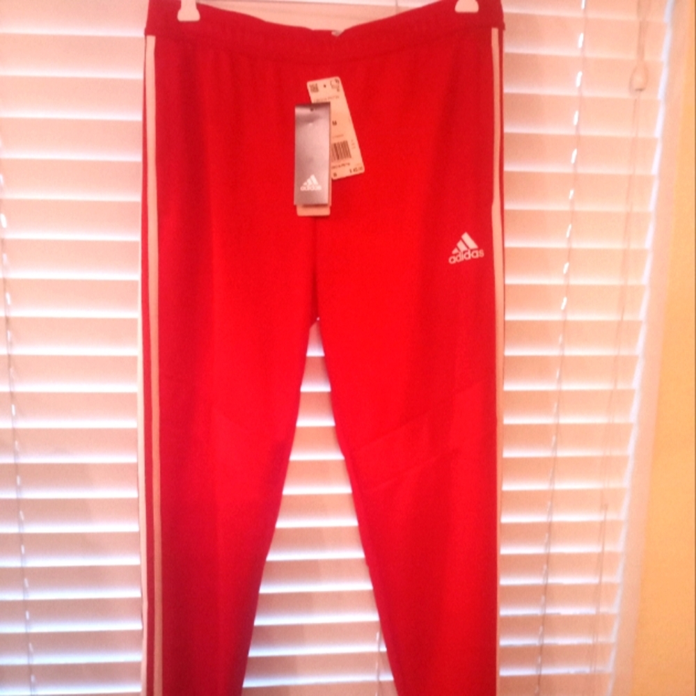 Adidas Women Bright Red Joggers